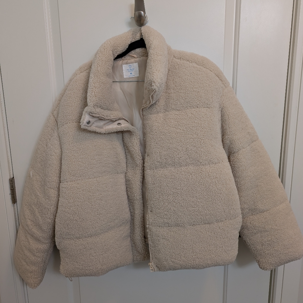 Primark Cream Sherpa Jacket